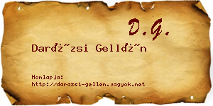 Darázsi Gellén névjegykártya